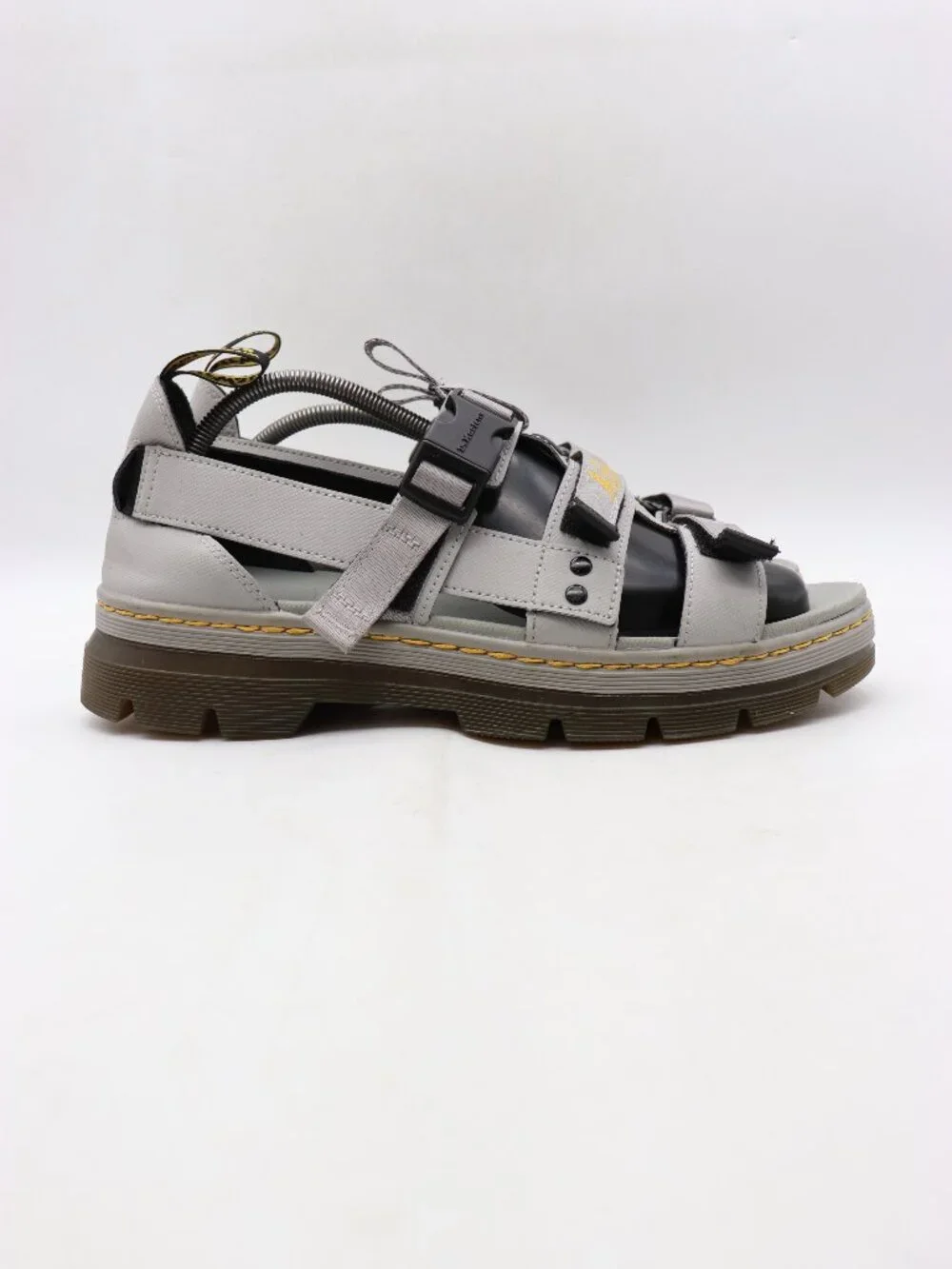 Doc Dr. Martens Pearson II Sandals  Men's Size 12 Light Grey Strappy Buckle